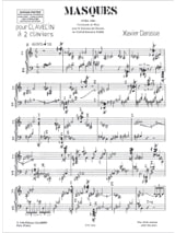 Masques - Xavier Darasse - Partition - Clavecin